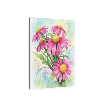 Metal Art Sign - Pink Daisy Bouquet Founder's Badge #5