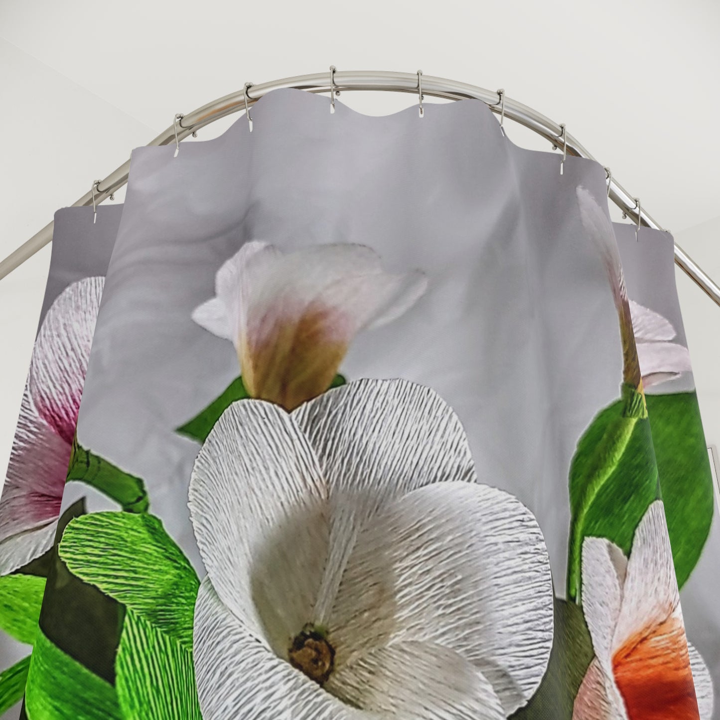 Shower Curtains - Plumeria's in a Vessel Bathroom Decor