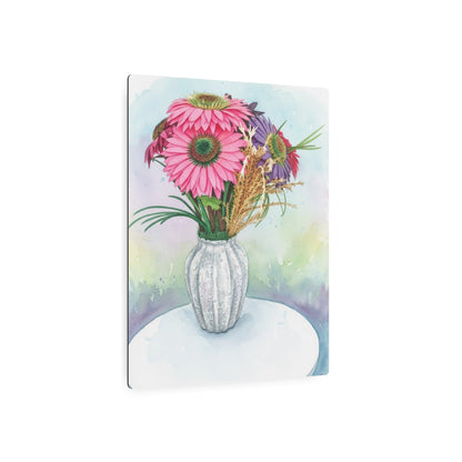 Metal Sign - Watercolor Pink Gerbera - Founder's Badge #1