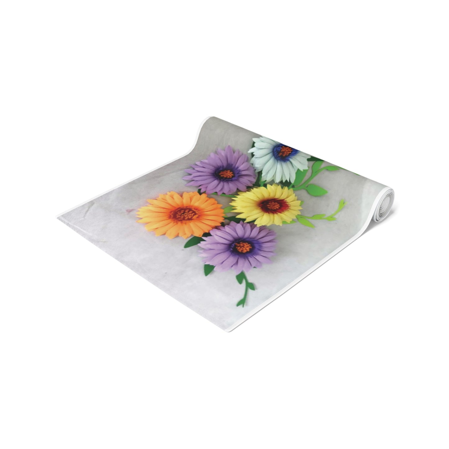 Table Runner (Cotton) - Daisies Unlimited, No Water Needed