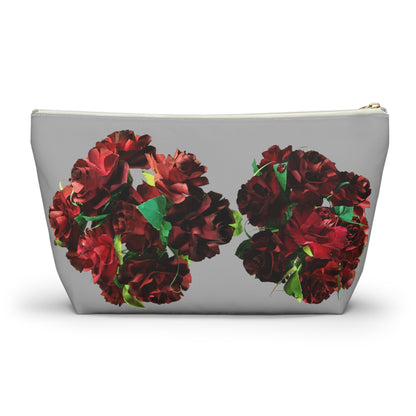 Ruby Red Roses Makeup Bag