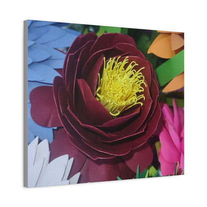 Canvas Print - Natural Whimsy and Full Sized Blossoms, Freshness of Spring Indoors