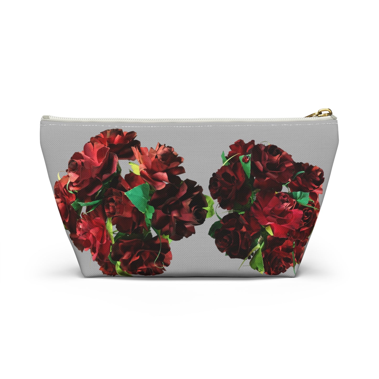 Ruby Red Roses Makeup Bag