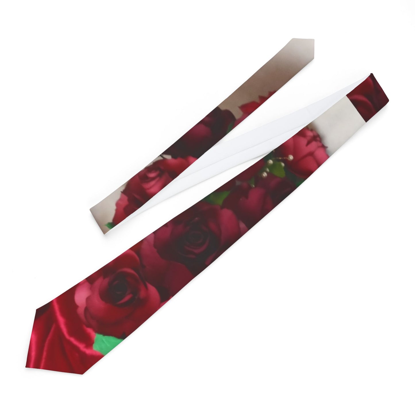 Necktie - Ruby Red Color Men's Necktie for Special Occasions