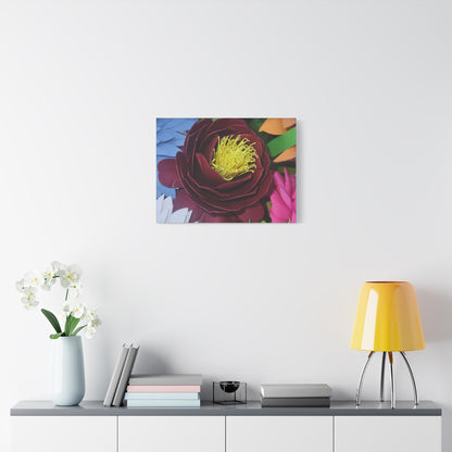 Canvas Print - Natural Whimsy and Full Sized Blossoms, Freshness of Spring Indoors