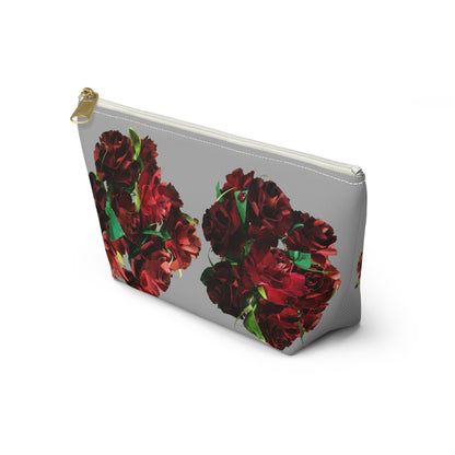 Ruby Red Roses Makeup Bag