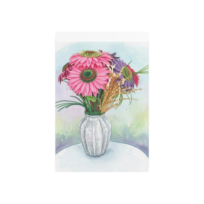 Metal Sign - Watercolor Pink Gerbera - Founder's Badge #1