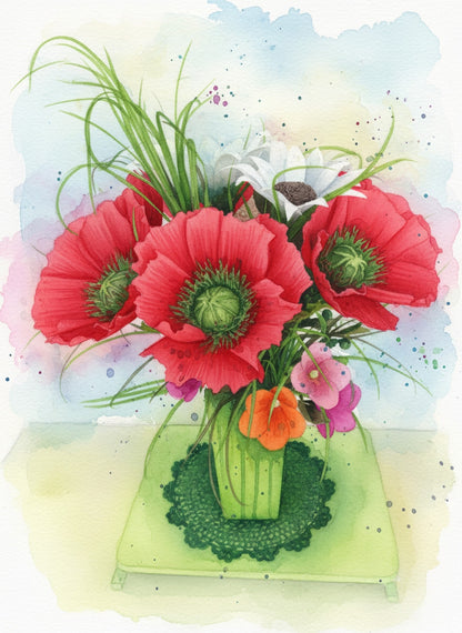 Canvas Art Print - 57 Amazing Flowers