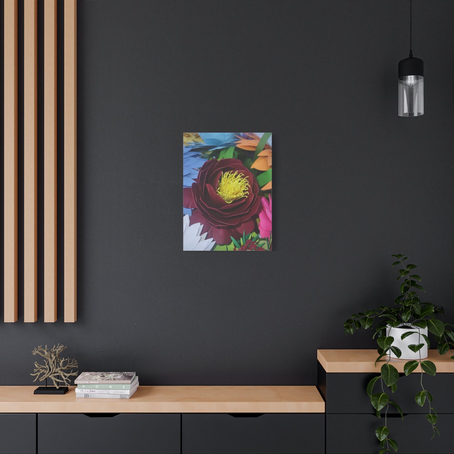 Canvas Wall Art Peonies' Dressed in Red