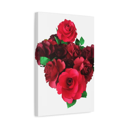 Canvas Print - Ruby Red Rose Bouquet