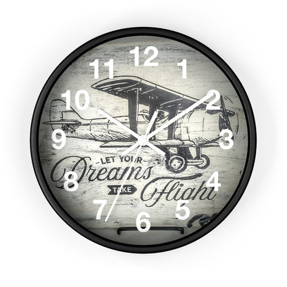 The Plane takes off on time Wall Clock