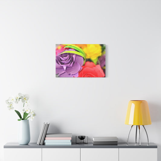 Canvas Wall Art - Summer Flower Cluster.