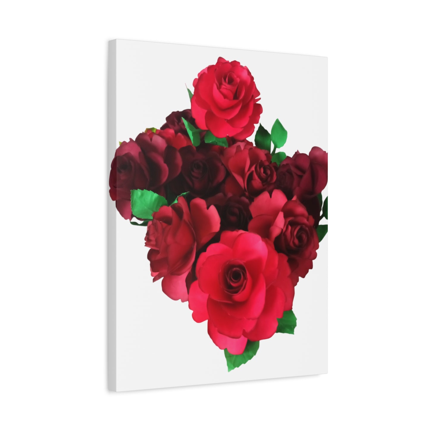 Canvas Print - Ruby Red Rose Bouquet