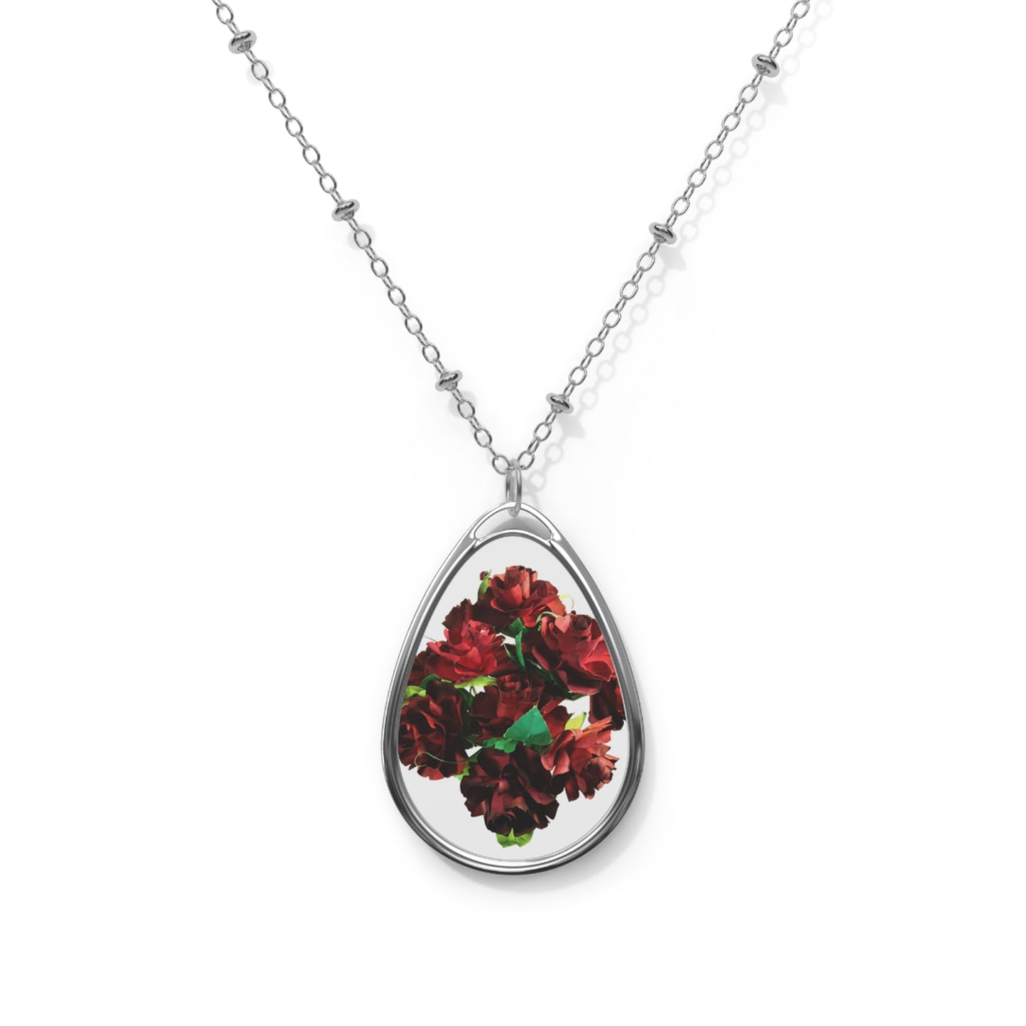 Necklace Ruby Red Roses