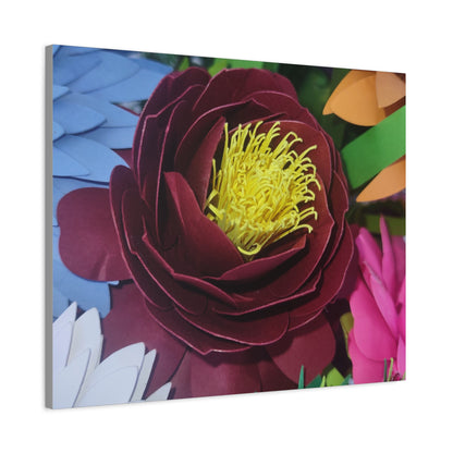 Canvas Print - Natural Whimsy and Full Sized Blossoms, Freshness of Spring Indoors