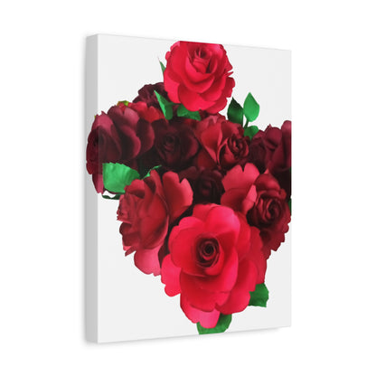 Canvas Print - Ruby Red Rose Bouquet