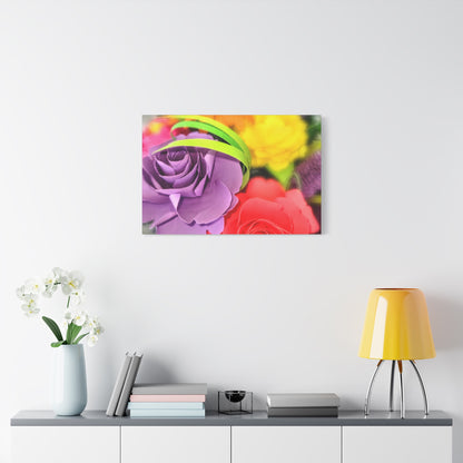 Canvas Wall Art - Summer Flower Cluster.