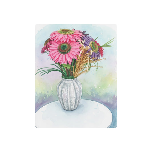 Metal Sign - Watercolor Pink Gerbera - Founder's Badge #1