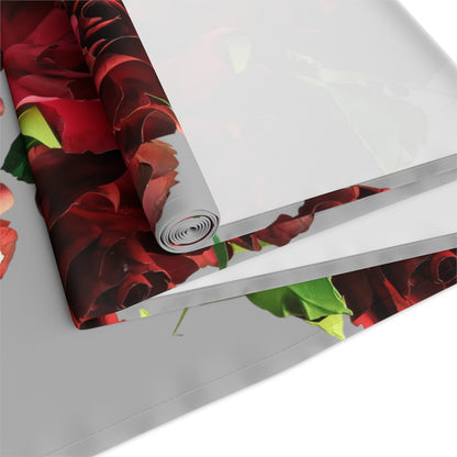 Table Runner - Ruby Red Roses