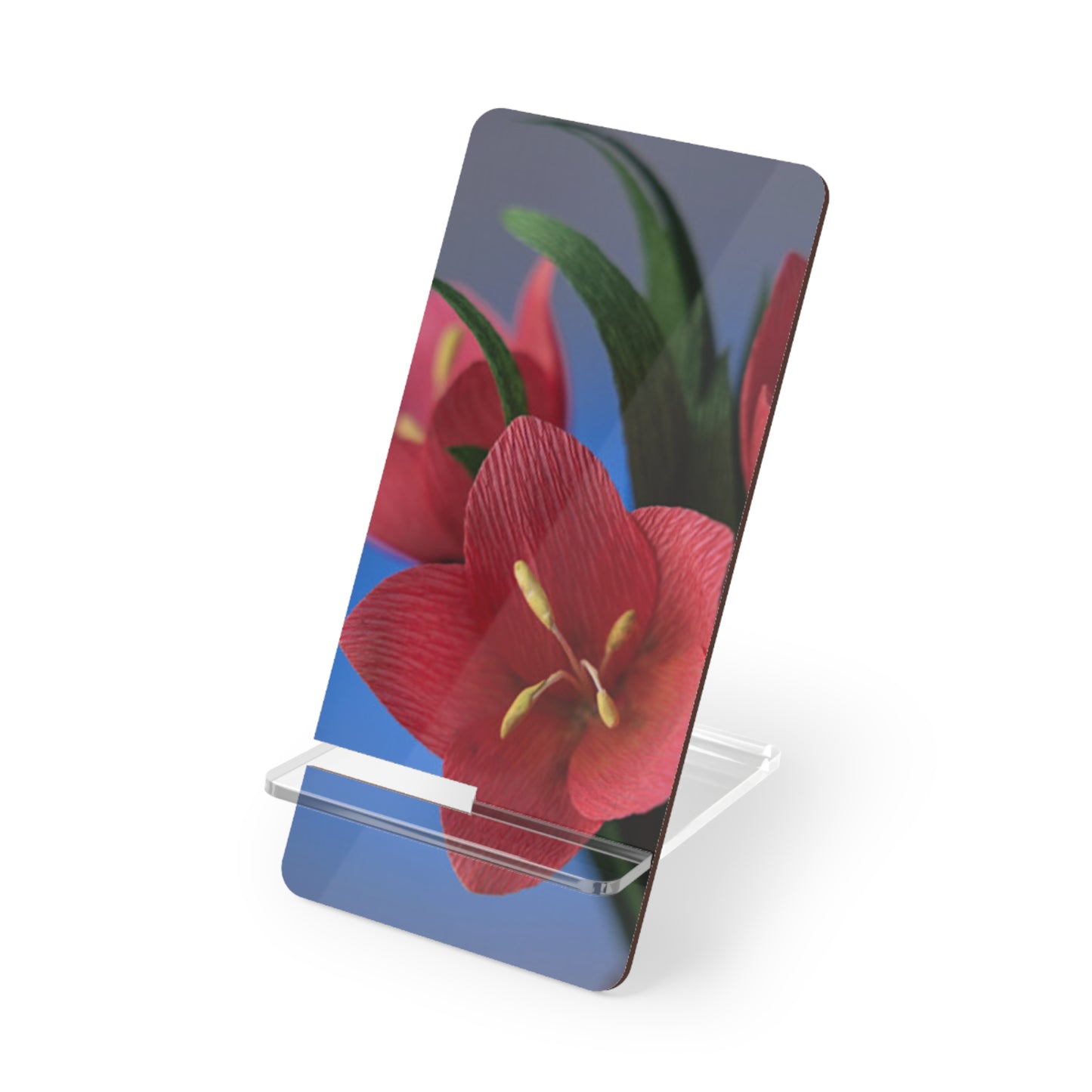 Phone Stand with Plumeria Design