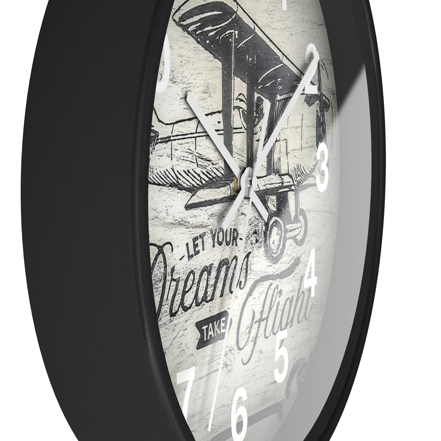 The Plane takes off on time Wall Clock