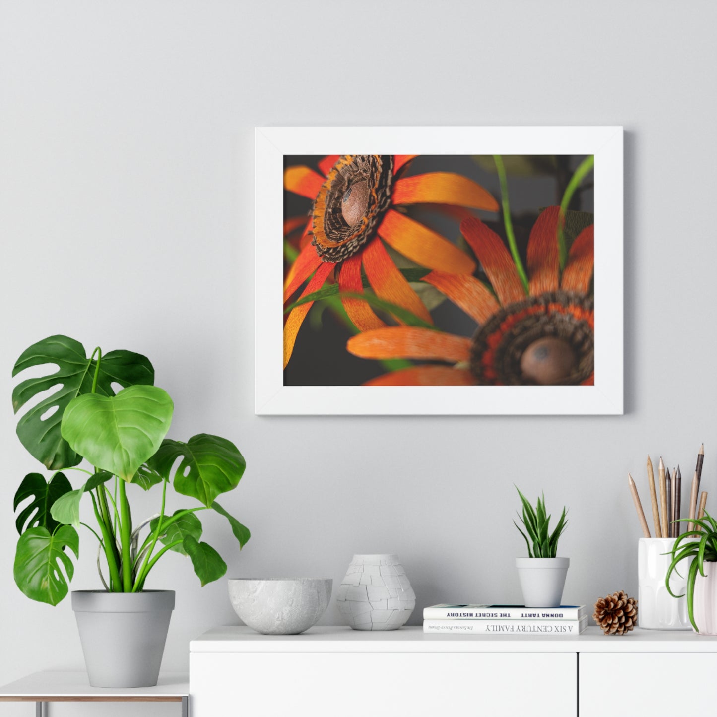 Poster Print - Mango Orange Black-Eyed Susans