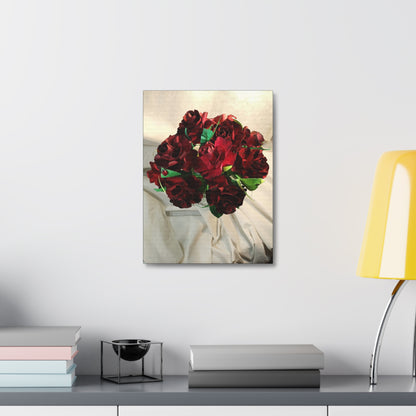 Canvas Wall Art - Ruby Red Roses