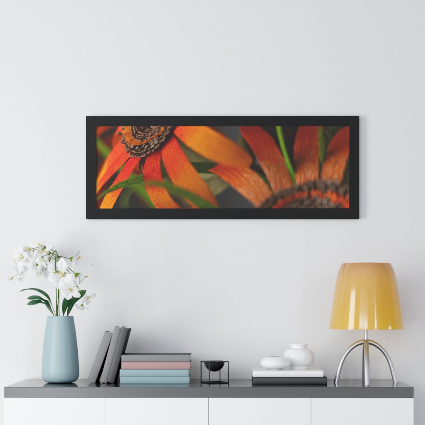 Poster Print - Mango Orange Black-Eyed Susans