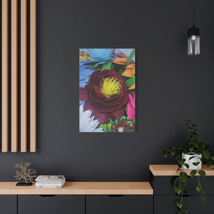 Canvas Wall Art Peonies' Dressed in Red
