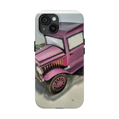 Phone Case - Flatbed Vintage Truck, bright metallic purple, perfect gift for anyone or your personal life