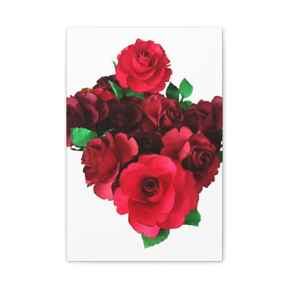 Canvas Print - Ruby Red Rose Bouquet