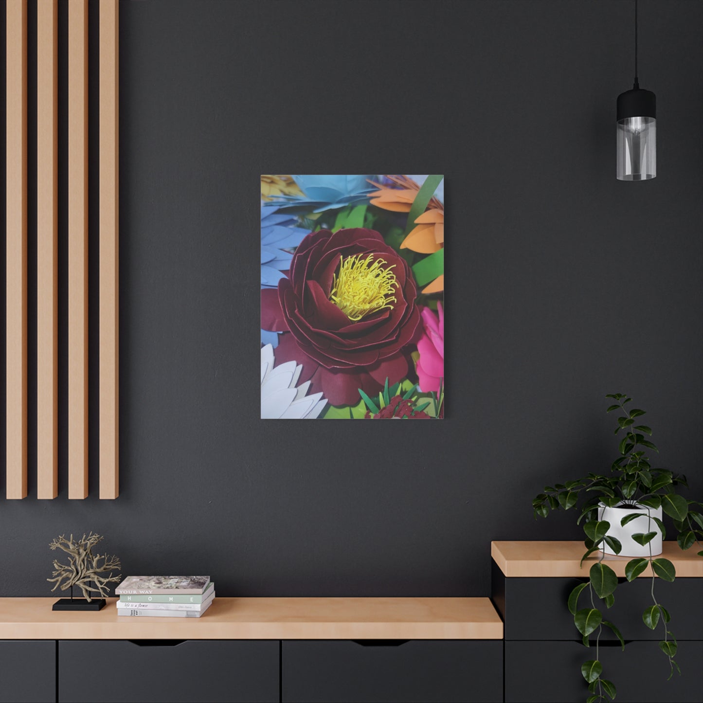 Canvas Wall Art Peonies' Dressed in Red