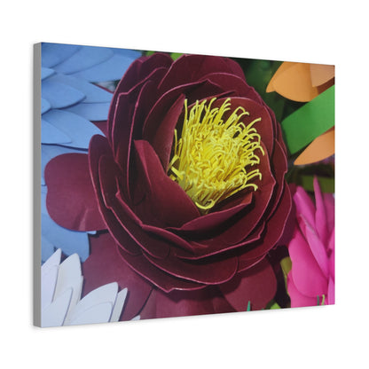 Canvas Print - Natural Whimsy and Full Sized Blossoms, Freshness of Spring Indoors