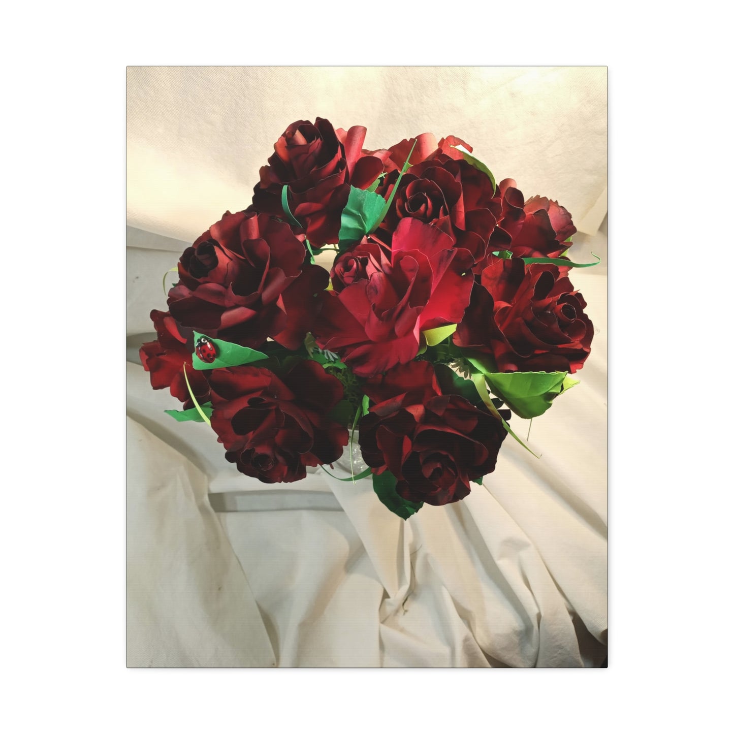 Canvas Wall Art - Ruby Red Roses