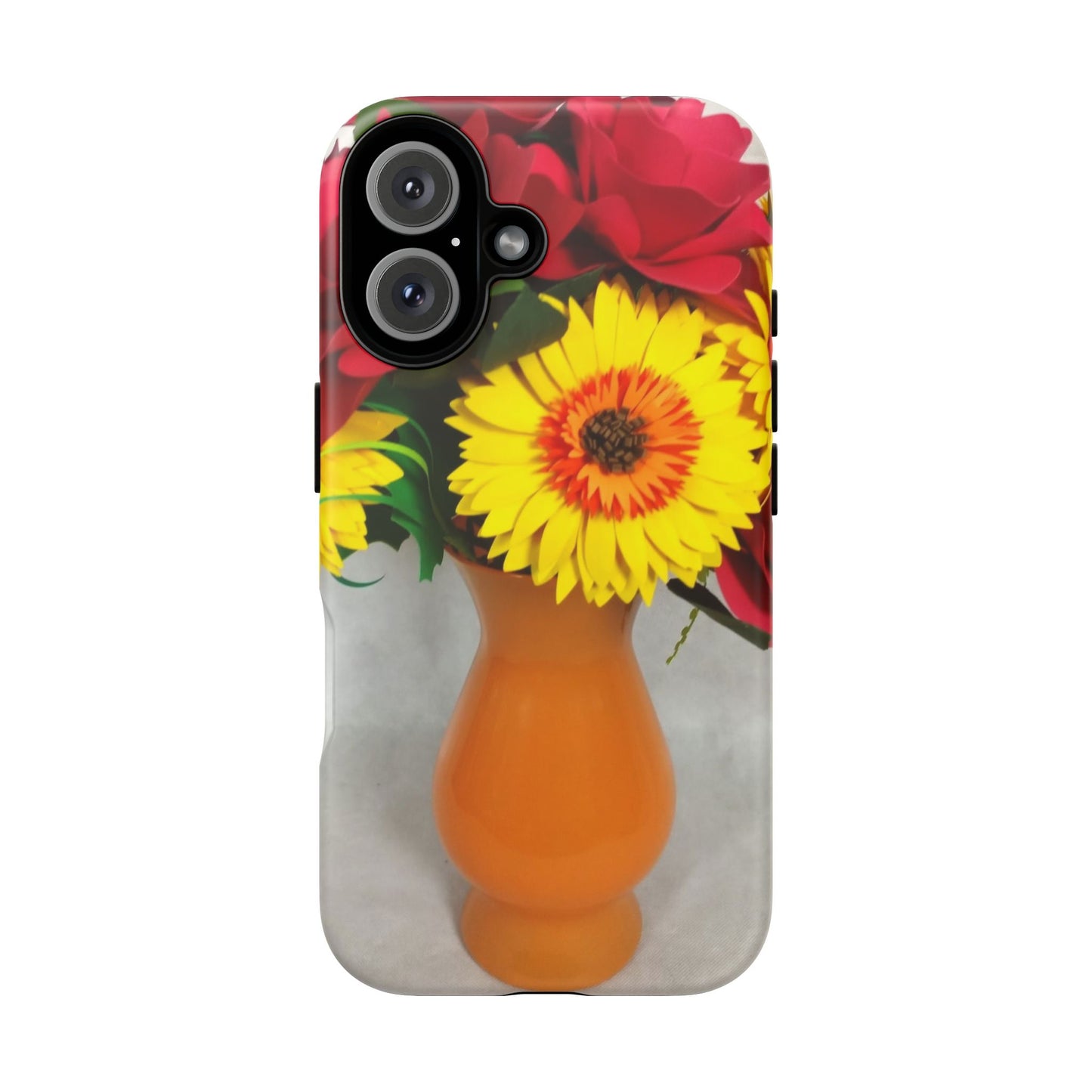 Phone Cases - Sunflowers and Ruby Roses Tough Case