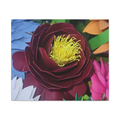 Canvas Print - Natural Whimsy and Full Sized Blossoms, Freshness of Spring Indoors