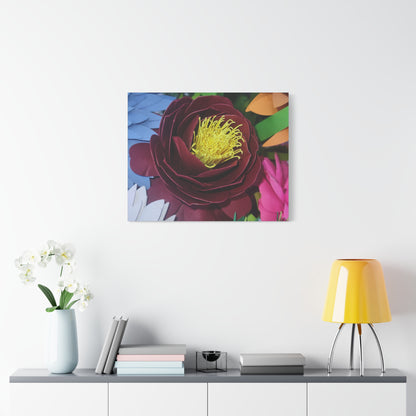 Canvas Print - Natural Whimsy and Full Sized Blossoms, Freshness of Spring Indoors