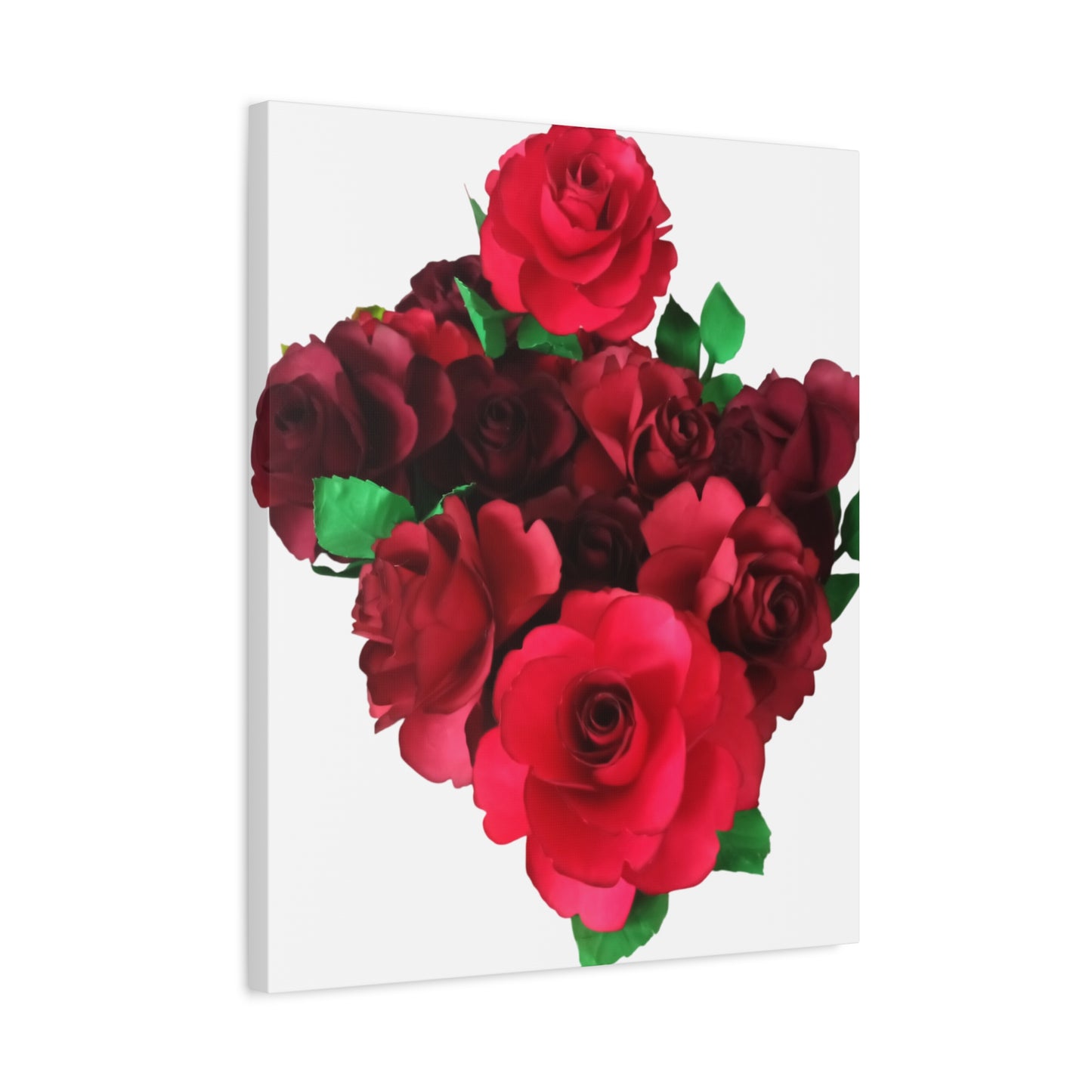 Canvas Print - Ruby Red Rose Bouquet