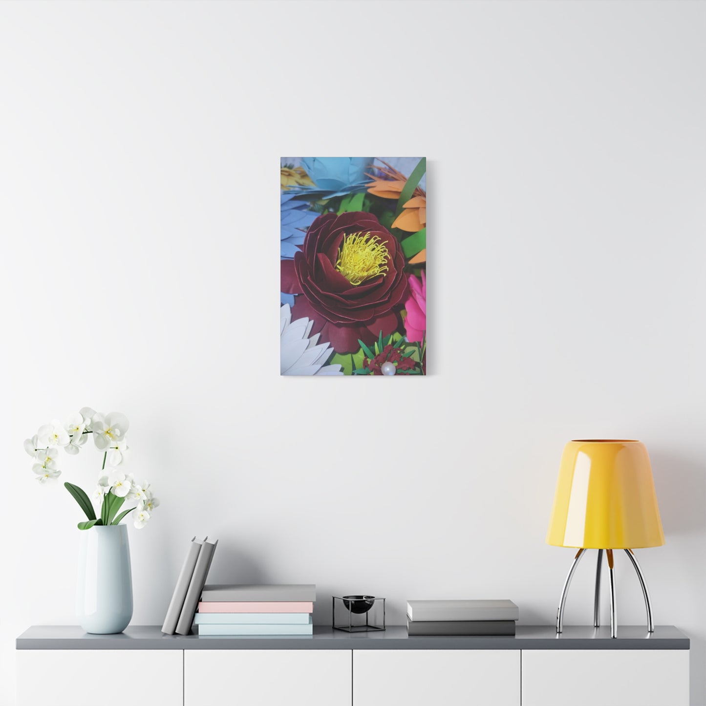 Canvas Wall Art Peonies' Dressed in Red