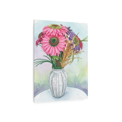 Metal Sign - Watercolor Pink Gerbera - Founder's Badge #1