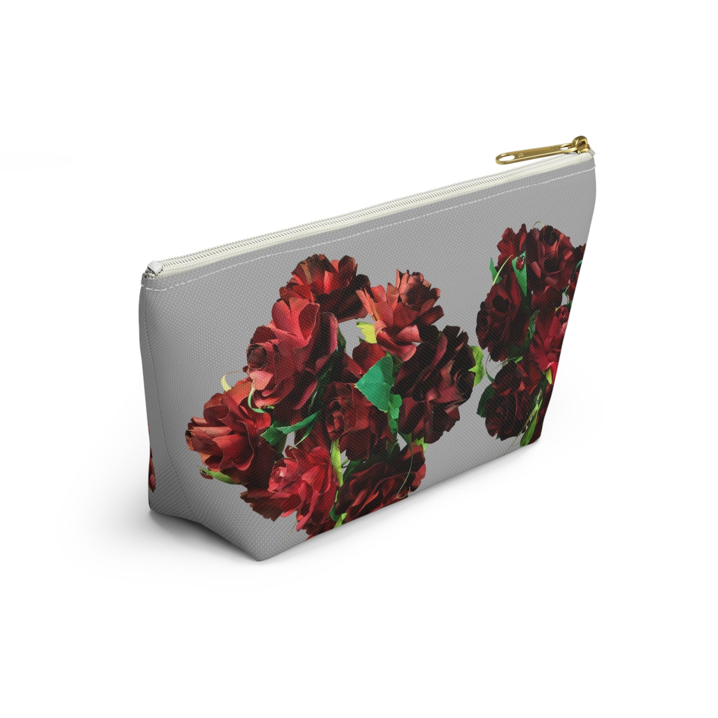 Ruby Red Roses Makeup Bag