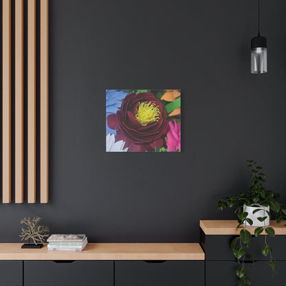 Canvas Print - Natural Whimsy and Full Sized Blossoms, Freshness of Spring Indoors