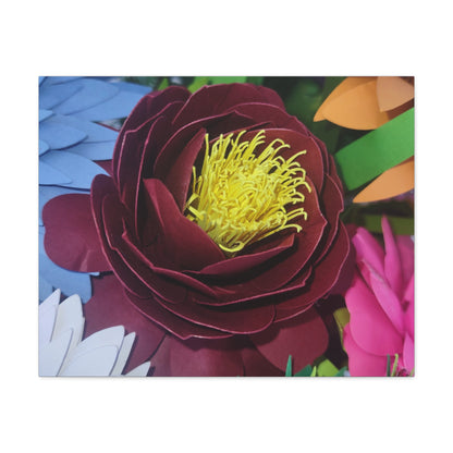 Canvas Print - Natural Whimsy and Full Sized Blossoms, Freshness of Spring Indoors