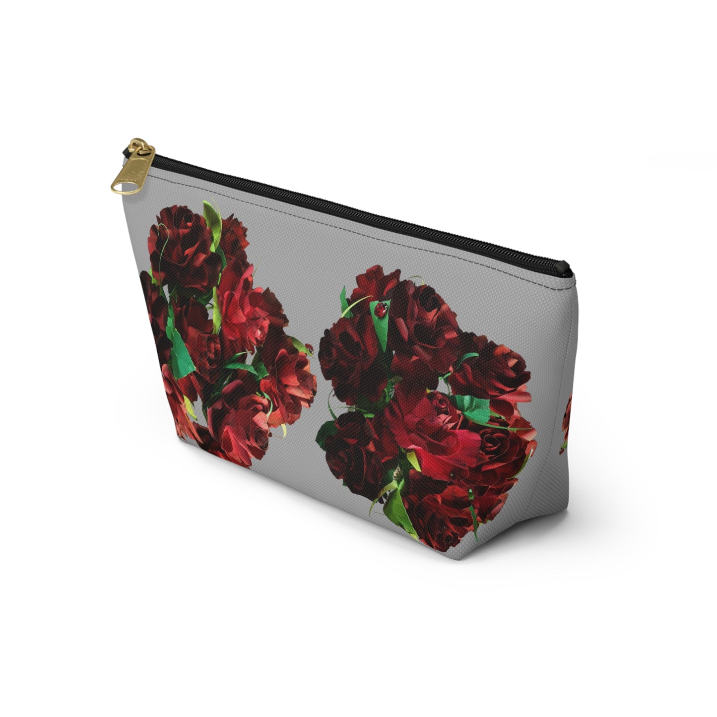 Ruby Red Roses Makeup Bag