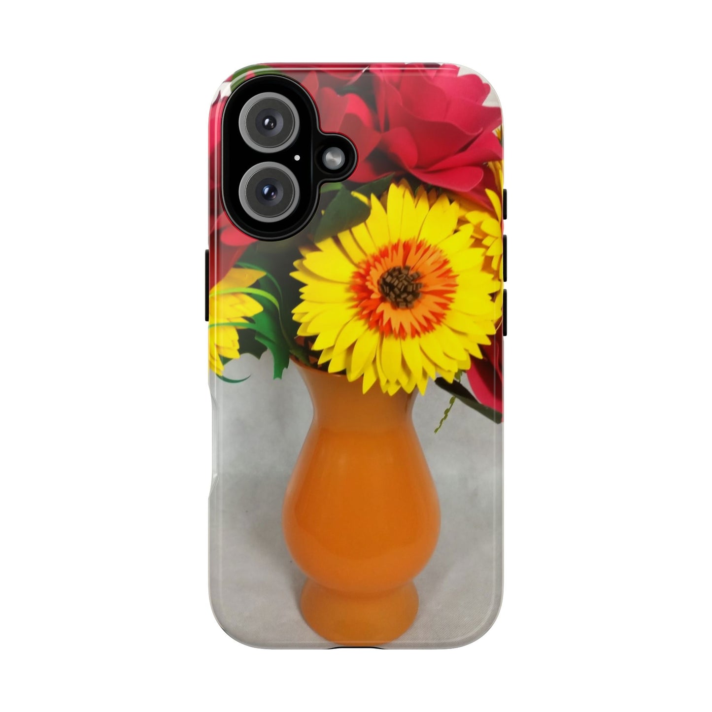 Phone Cases - Sunflowers and Ruby Roses Tough Case