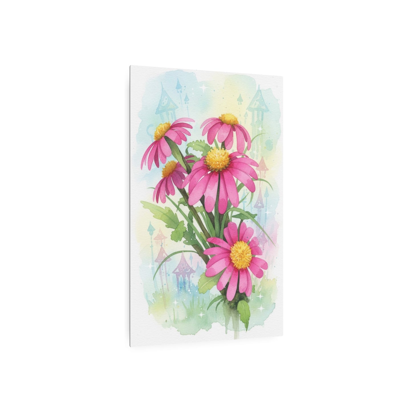 Metal Art Sign - Pink Daisy Bouquet Founder's Badge #5