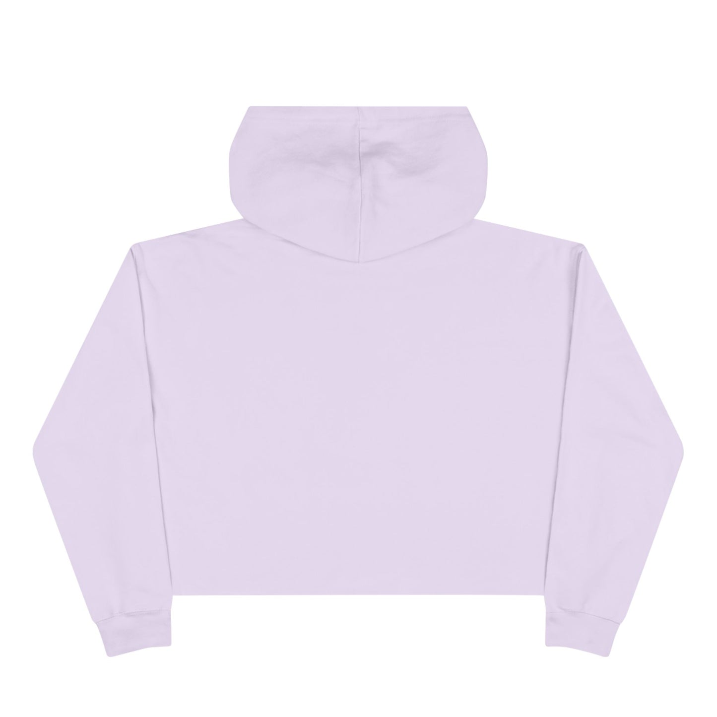 Lilac Crop Hoodie - Pure Purple Floral Design for Women