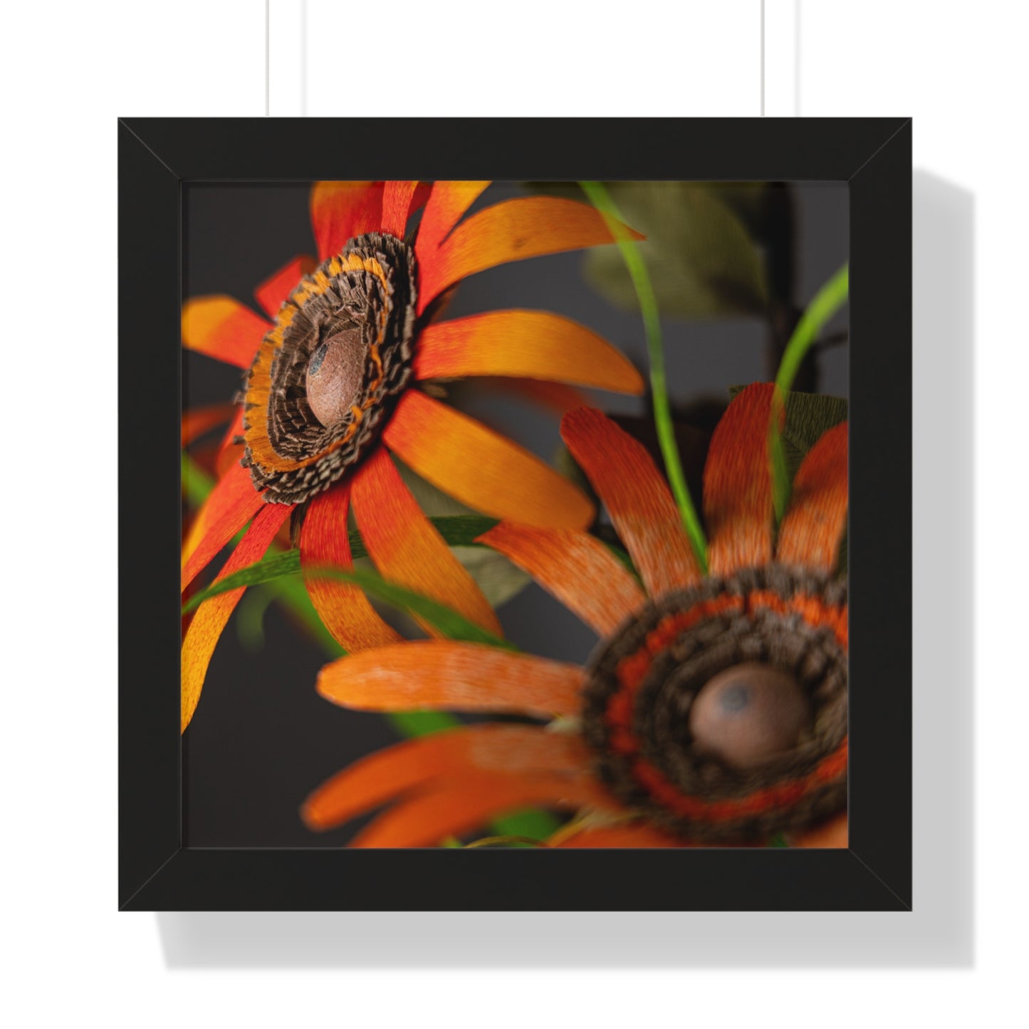 Poster Print - Mango Orange Black-Eyed Susans