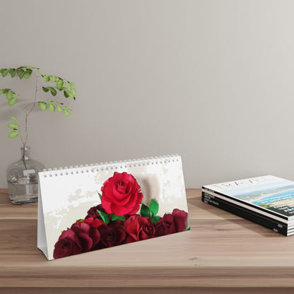 Desk Calendar - 12 month Calendar of Floral Arrangements Designed by tmax Designs 24