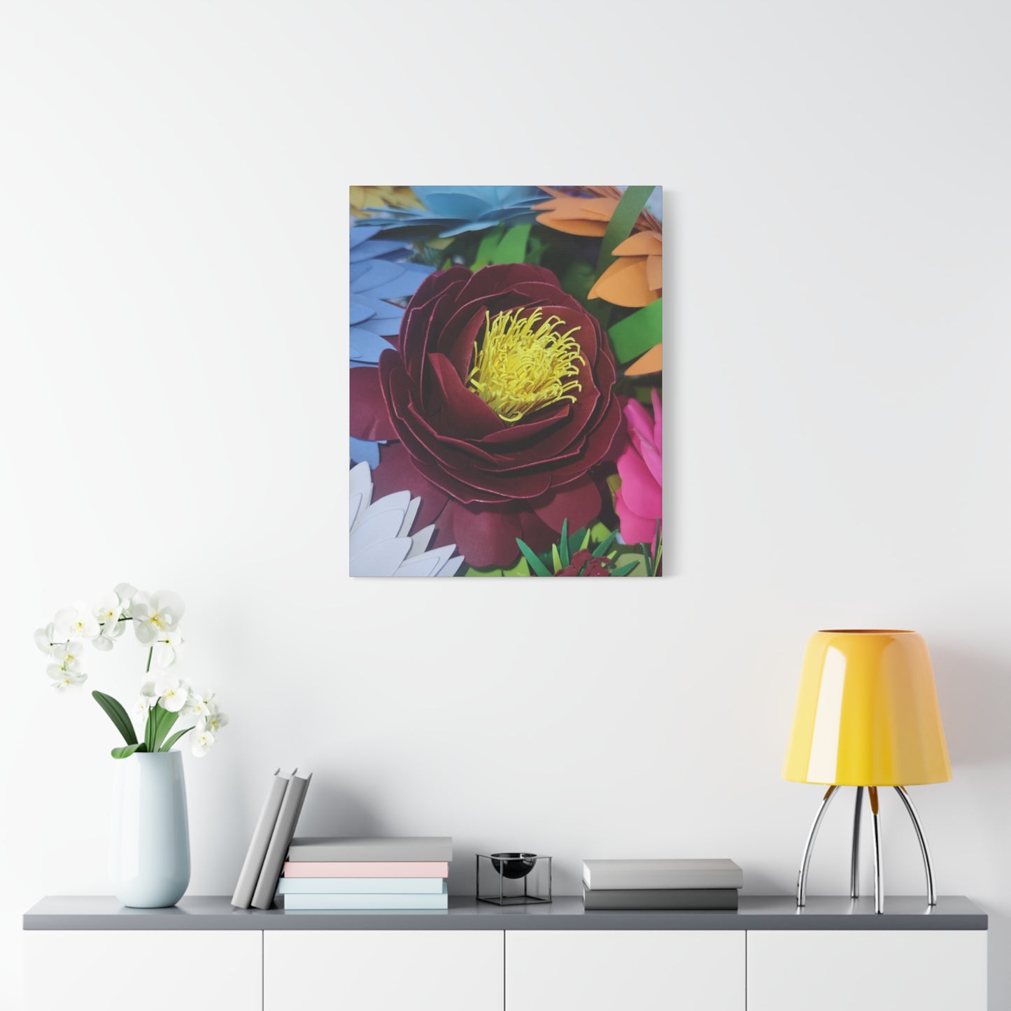 Canvas Wall Art Peonies' Dressed in Red